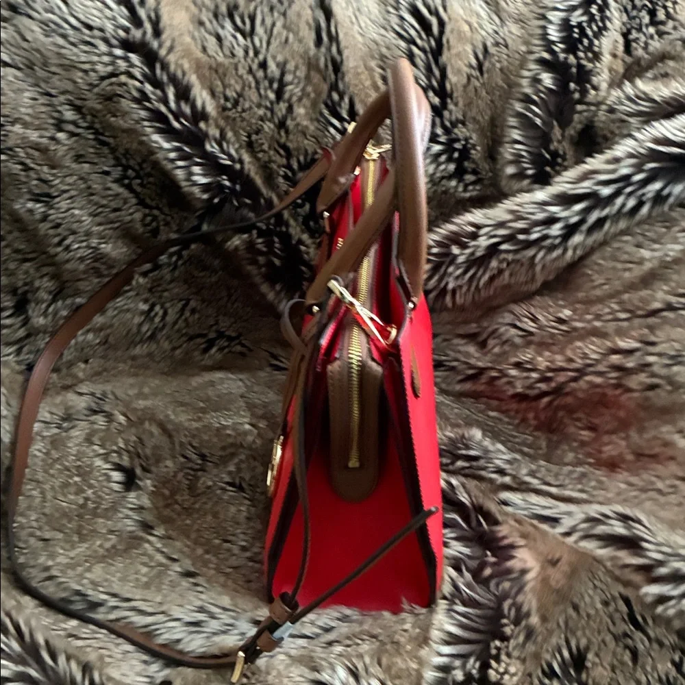 Michael Kors Scarlet and Brown Satchel/ shoulder strap bag - Picture 4 of 10